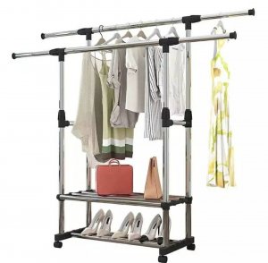 Stalak za odecu i obucu - dupli