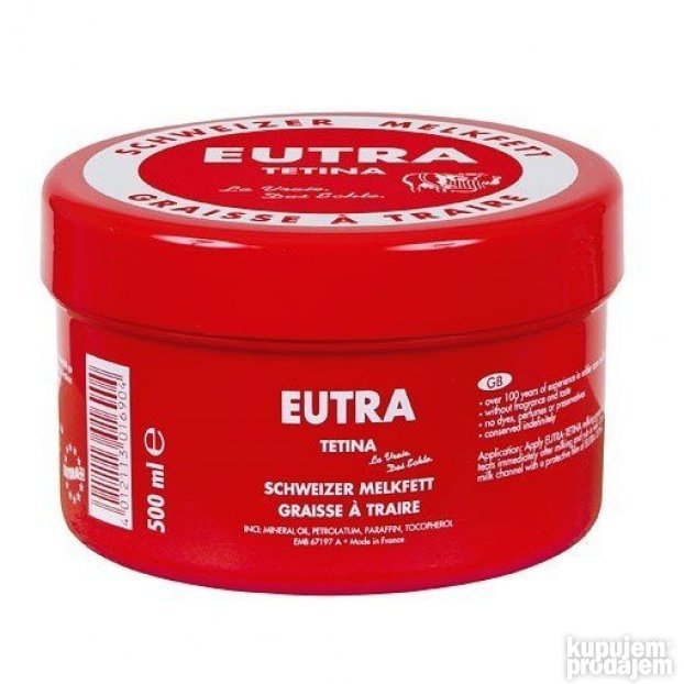 Eutra mast za vime 500g