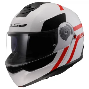 LS2 Kaciga FF908 STROBE II AUTOX Belo Crvena