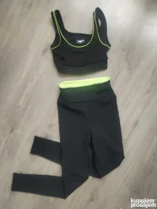 Crni komplet za trening NOVO S