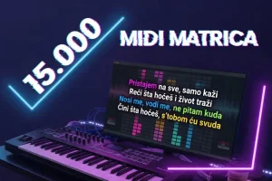 Profesionalne Midi Matrice 15.000 Komada Tekst + Boje