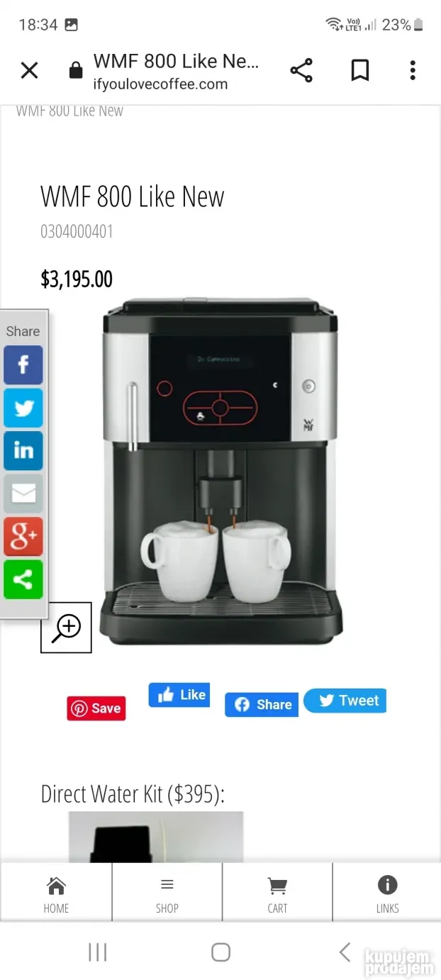Kafe aparat WMF800