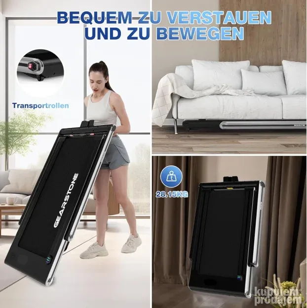 GEARSTONE Treadmill Folding WalkingPad 4-15 km/h KupujemProdajem