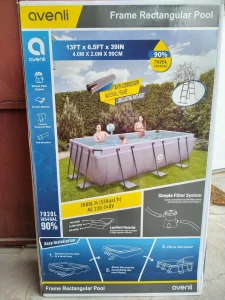 Bazen 4.0x2.0x99 sa met.konstrukcijom  400x200x99