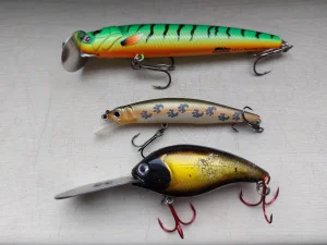 Popust: komplet od tri voblera za smuđa, soma i štuku