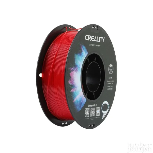 CREALITY TPU Filament 1.75 mm 1 kg red
