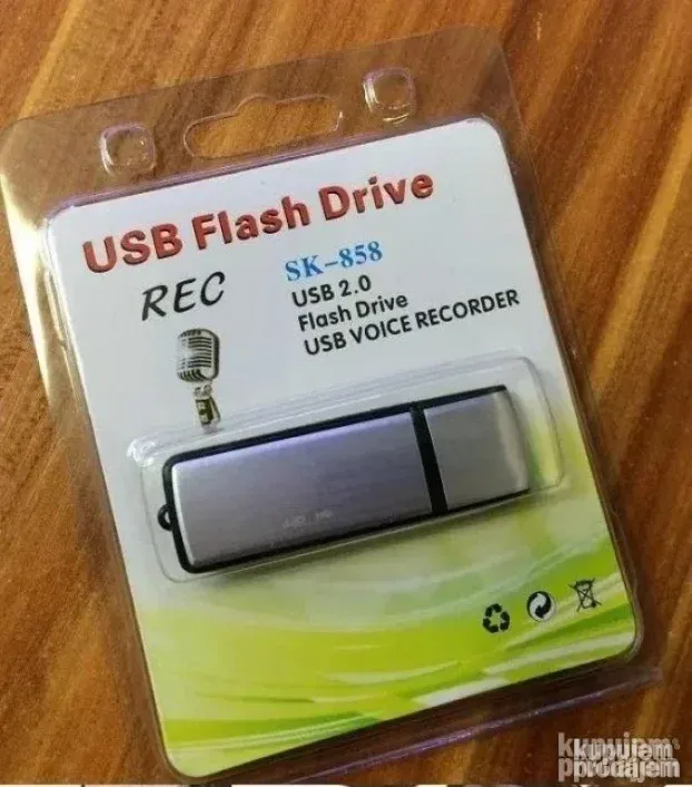 Prisluškivač USB - NOVI MODEL 8GB, kao USB fleš 5 SATI - KupujemProdajem