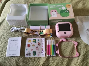 Dečija print kamera foto-aparat sa štampačem - ROZE