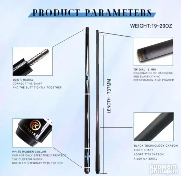 Oem P3 karbon 12.4mm radial + ekstenzija