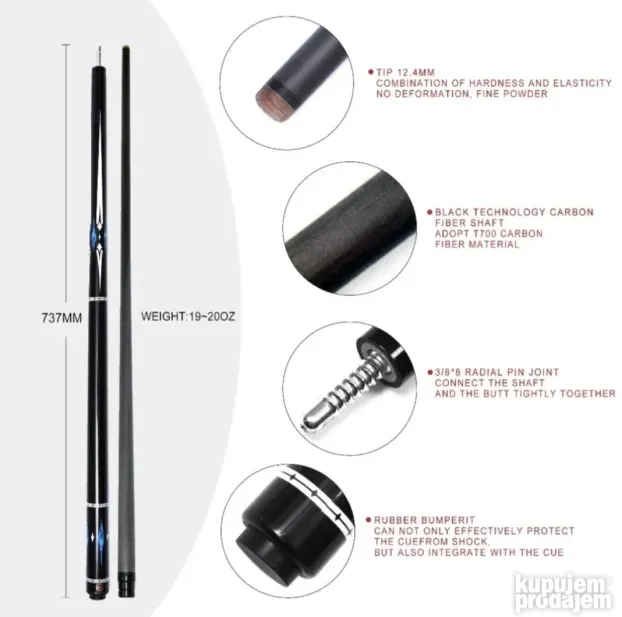 Oem P3 karbon 12.4mm radial + ekstenzija