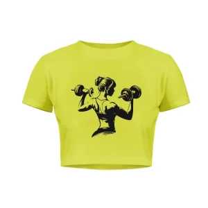 Crop top fitted sa dizajnom po zelji kupca