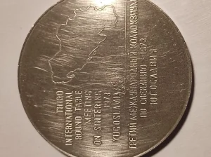 Velika jugoslovenska medalja 1973, 6 cm / 88 g – međunarodni