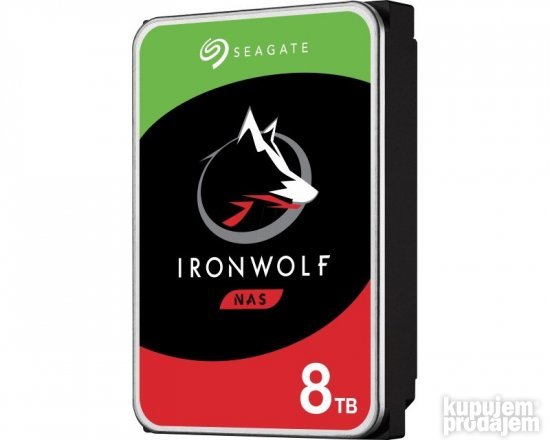 SEAGATE 8TB 3.5" SATA III 256MB ST8000VN004 IronWolf NAS