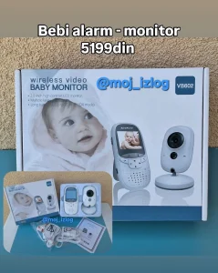 Bebi alarm baby monitor video nadzor kamera ekran u boji