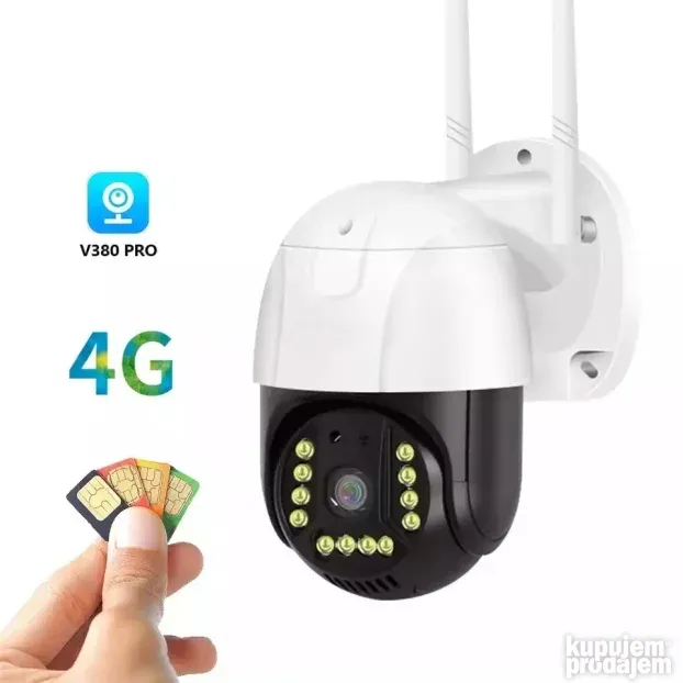 SIM 4G LTE video nadzor gsm spoljasnja nadzorna kamera v380
