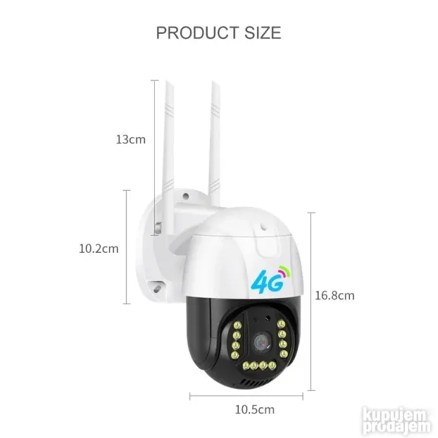 SIM 4G LTE video nadzor gsm spoljasnja nadzorna kamera v380