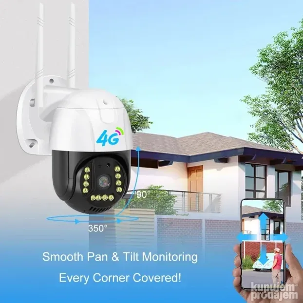SIM 4G LTE video nadzor gsm spoljasnja nadzorna kamera v380