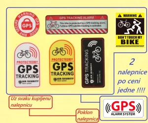 Nalepnice UPOZORENJA (protiv krađe bicikla)
