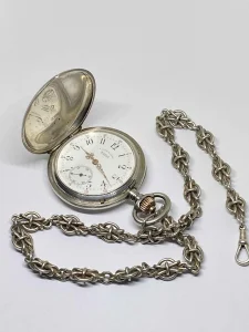 A. Lange & Sohne Glaschutte   Silver Pocket Watches