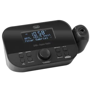 TREVI RC 85D8 projection hour radio black