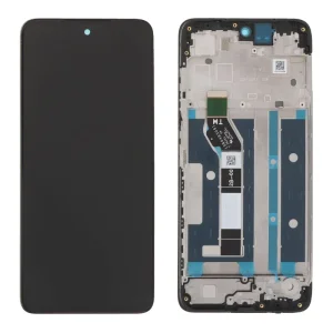 LCD za Motorola Moto G15 + touchscreen + FRAME crni FULL ORG