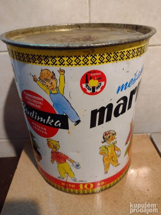 Stara limena kutija budimka pozega 10kg sfrj
