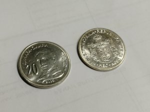 Kovanica 20 dinara . Nikola Tesla  UNC 2006