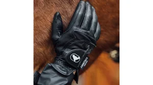 Rukavice za kasace kožne crne Finntack, više veličina