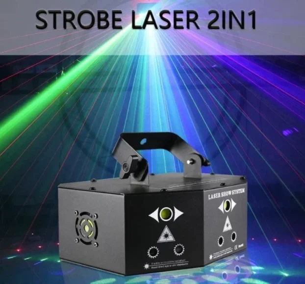 RGB LASER SHOW SISTEM Strobe profesionalni disko sistem