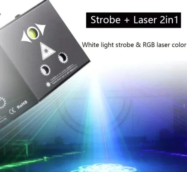 RGB LASER SHOW SISTEM Strobe profesionalni disko sistem