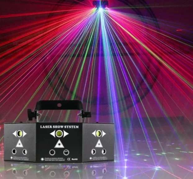 RGB LASER SHOW SISTEM Strobe profesionalni disko sistem