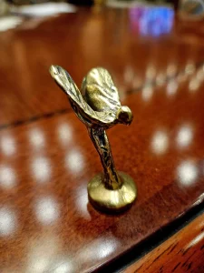 Rols Rojs prednji znak od mesinga, 5 cm