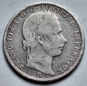 1/4 Florina 1859 B Austrija Srebro