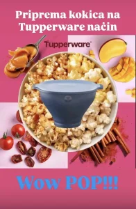 Tupperware posuda za pripremu kokica u mikrotalasnoj