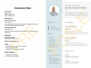 Izrada profesionalnog CV-a, svi jezici, brza isporuka