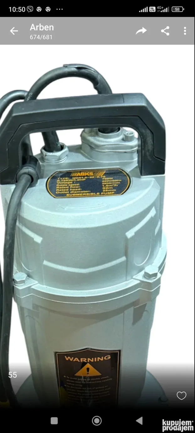 Pumpe za vodu/ruske pumpe/potapajuce pumpe /pumpe rakete ,