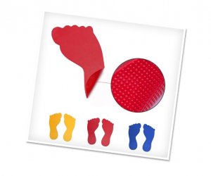 Gumene stope / gumeni markeri / oblik Stopalo (par)