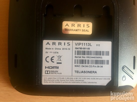 Arris VIP1113 Compact IP SET-TOP-BOX