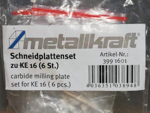 Nožići za glodalicu Metallkraft