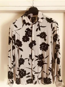 H&M, ultra atraktivna-cvetna košulja, viskoza-Slim-S