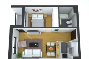 Krivosijska 25, Medaković 3, 1.5 jednoiposoban, 38 m²