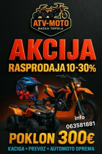 Novogodisnja AKCIJA DO 30% popusta Atv kros elektro