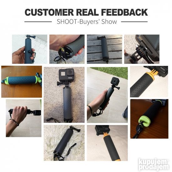 SHOOT Bova za Vodu Floaty Rucka GoPro Hero SJCam H9r Yi 2025
