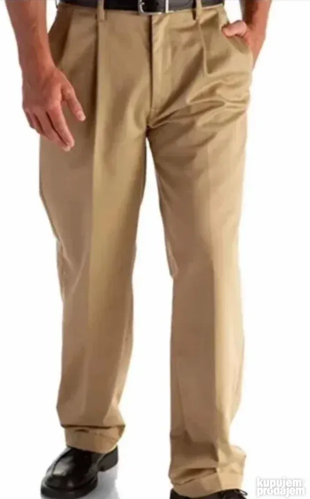 NAUTICA ORIGINAL NOVE muske krem pantalone W 34 L 34 etiketa