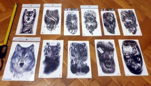 Velike vodootporene tetovaze VUK I TIGAR