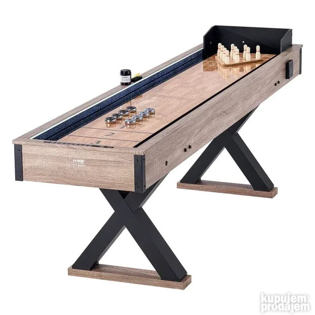 VEVOR 2-u-1 shuffleboard i stoni bowling set