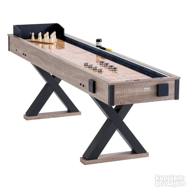 VEVOR 2-u-1 shuffleboard i stoni bowling set