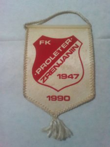 zastavica fk proleter zrenjanin 1947-1990