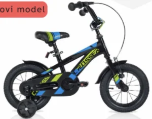 Rockstar 12" dečiji bicikli (crno-zeleno-plavi)