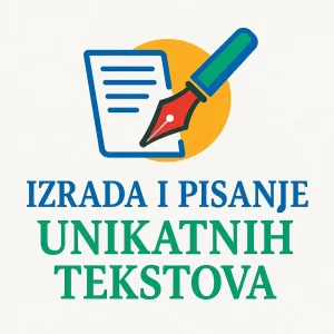 Izrada UNIKATNIH tekstova za vaš sajt stranicu proizvod